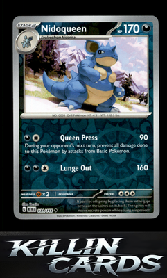 Reverse Holofoil Nidoqueen 031/165 Pokemon Uncommon SV: Scarlet & Violet 151 Car