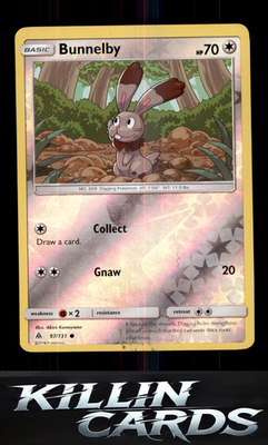 Reverse Holofoil Bunnelby 97/131 Pokemon Common SM - Forbidden Light Card NM