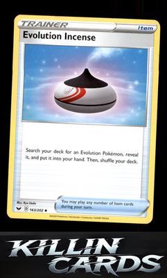 Evolution Incense 163/202 Pokemon Uncommon SWSH01: Sword & Shield Base Set Card