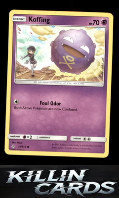 Koffing 73/214 Pokemon Common SM - Unbroken Bonds Card NM
