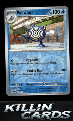 Reverse Holofoil Poliwhirl 042/167 Pokemon Common SV06: Twilight Masquerade Card