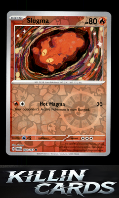 Reverse Holofoil Slugma 028/167 Pokemon Common SV06: Twilight Masquerade Card NM