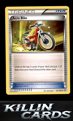 Acro Bike 122/160 Pokemon Uncommon XY - Primal Clash Card LP