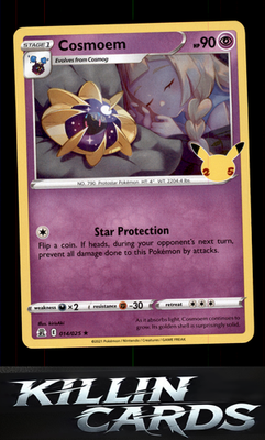 Cosmoem 014/025 Pokemon Holo Rare Celebrations Card NM