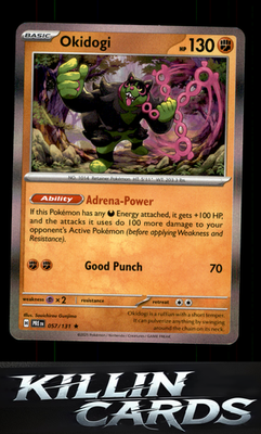 Okidogi 057/131 Pokemon Rare SV: Prismatic Evolutions Card NM