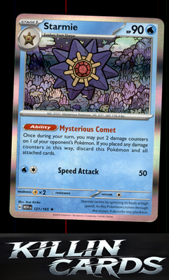 Starmie 121/165 Pokemon Rare SV: Scarlet & Violet 151 Card NM