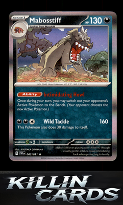 Mabosstiff - 063/091 063/091 Pokemon Rare SV: Paldean Fates Card NM
