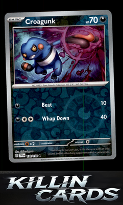 Reverse Holofoil Croagunk 130/198 Pokemon Common SV01: Scarlet & Violet Base Set