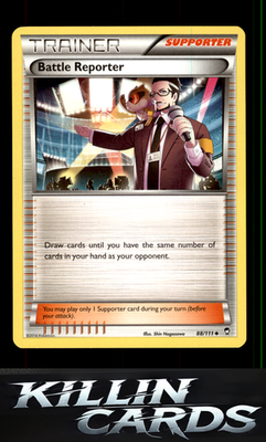 Battle Reporter 88/111 Pokemon Uncommon XY - Furious Fists Card LP