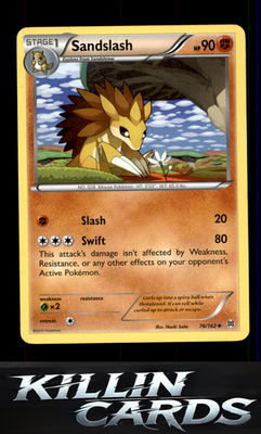 Sandslash 76/162 Pokemon Uncommon XY - BREAKthrough Card LP