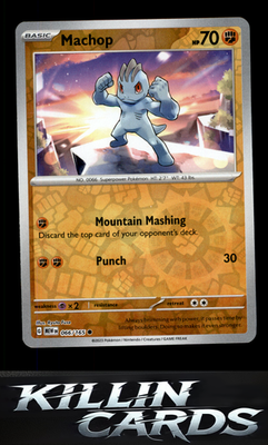 Reverse Holofoil Machop 066/165 Pokemon Common SV: Scarlet & Violet 151 Card NM
