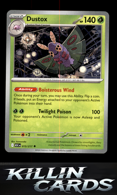 Dustox - 015/217 015/217 Pokemon Uncommon ME: Ascended Heroes Card NM