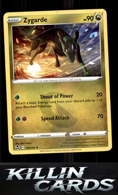 Zygarde 134/195 Pokemon Rare SWSH12: Silver Tempest Card NM