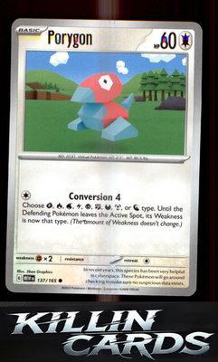 Porygon 137/165 Pokemon Common SV: Scarlet & Violet 151 Card NM