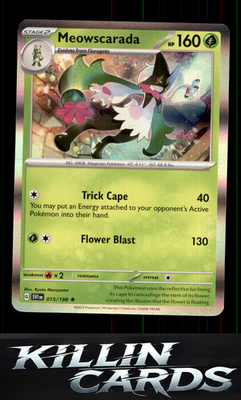 Meowscarada - 015/198 015/198 Pokemon Rare SV01: Scarlet & Violet Base Set Card