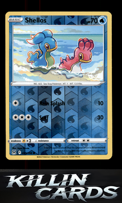 Reverse Holofoil Shellos 039/196 Pokemon Common SWSH11: Lost Origin Card NM