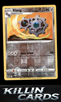 Reverse Holofoil Klang 124/195 Pokemon Uncommon SWSH12: Silver Tempest Card NM