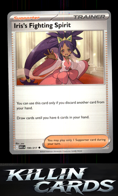 Iris's Fighting Spirit - 190/217 190/217 Pokemon Uncommon ME: Ascended Heroes Ca