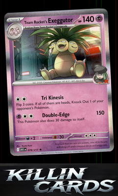 Team Rocket's Exeggutor 078/217 Pokemon Rare ME: Ascended Heroes Card NM