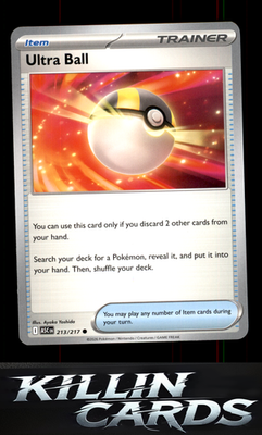 Ultra Ball - 213/217 213/217 Pokemon Common ME: Ascended Heroes Card NM