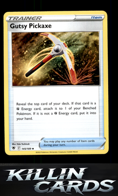 Gutsy Pickaxe 145/189 Pokemon Uncommon SWSH10: Astral Radiance Card NM