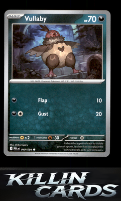 Vullaby 049/084 Pokemon Common ME05: Pitch Black Card NM
