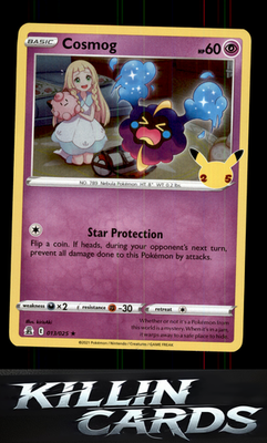 Cosmog 013/025 Pokemon Holo Rare Celebrations Card LP