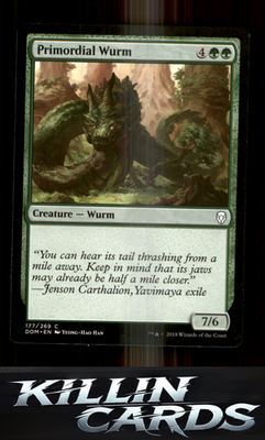 Primordial Wurm 177 Magic C Dominaria Card NM