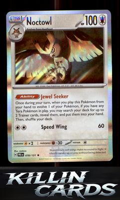 Noctowl 078/131 Pokemon Rare SV: Prismatic Evolutions Card NM
