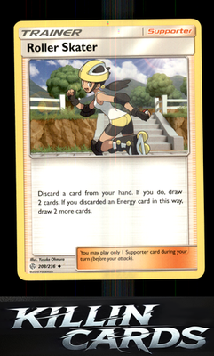 Roller Skater 203/236 Pokemon Uncommon SM - Cosmic Eclipse Card NM