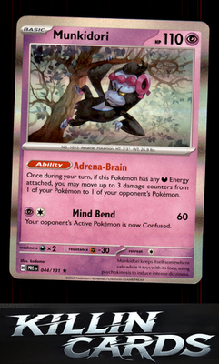 Munkidori 044/131 Pokemon Rare SV: Prismatic Evolutions Card NM
