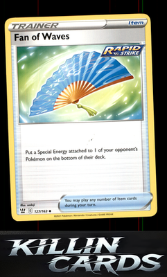 Fan of Waves 127/163 Pokemon Uncommon SWSH05: Battle Styles Card NM