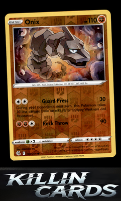 Reverse Holofoil Onix 138/264 Pokemon Common SWSH08: Fusion Strike Card NM