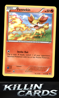 Fennekin (11) 11/124 Pokemon Common XY - Fates Collide Card NM