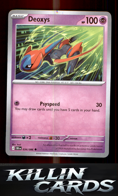 Deoxys - 034/086 034/086 Pokemon Uncommon ME04: Chaos Rising Card NM