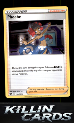 Phoebe 130/163 Pokemon Uncommon SWSH05: Battle Styles Card NM