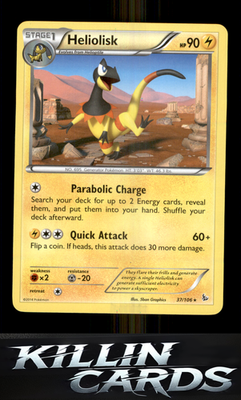 Heliolisk 37/106 Pokemon Rare XY - Flashfire Card NM