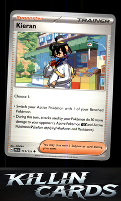 Kieran - 113/131 113/131 Pokemon Uncommon SV: Prismatic Evolutions Card NM