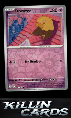 Reverse Holofoil Drowzee 096/165 Pokemon Common SV: Scarlet & Violet 151 Card NM