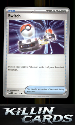 Switch 130/132 Pokemon Common ME01: Mega Evolution Card NM