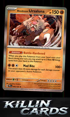 Bloodmoon Ursaluna 054/131 Pokemon Rare SV: Prismatic Evolutions Card NM