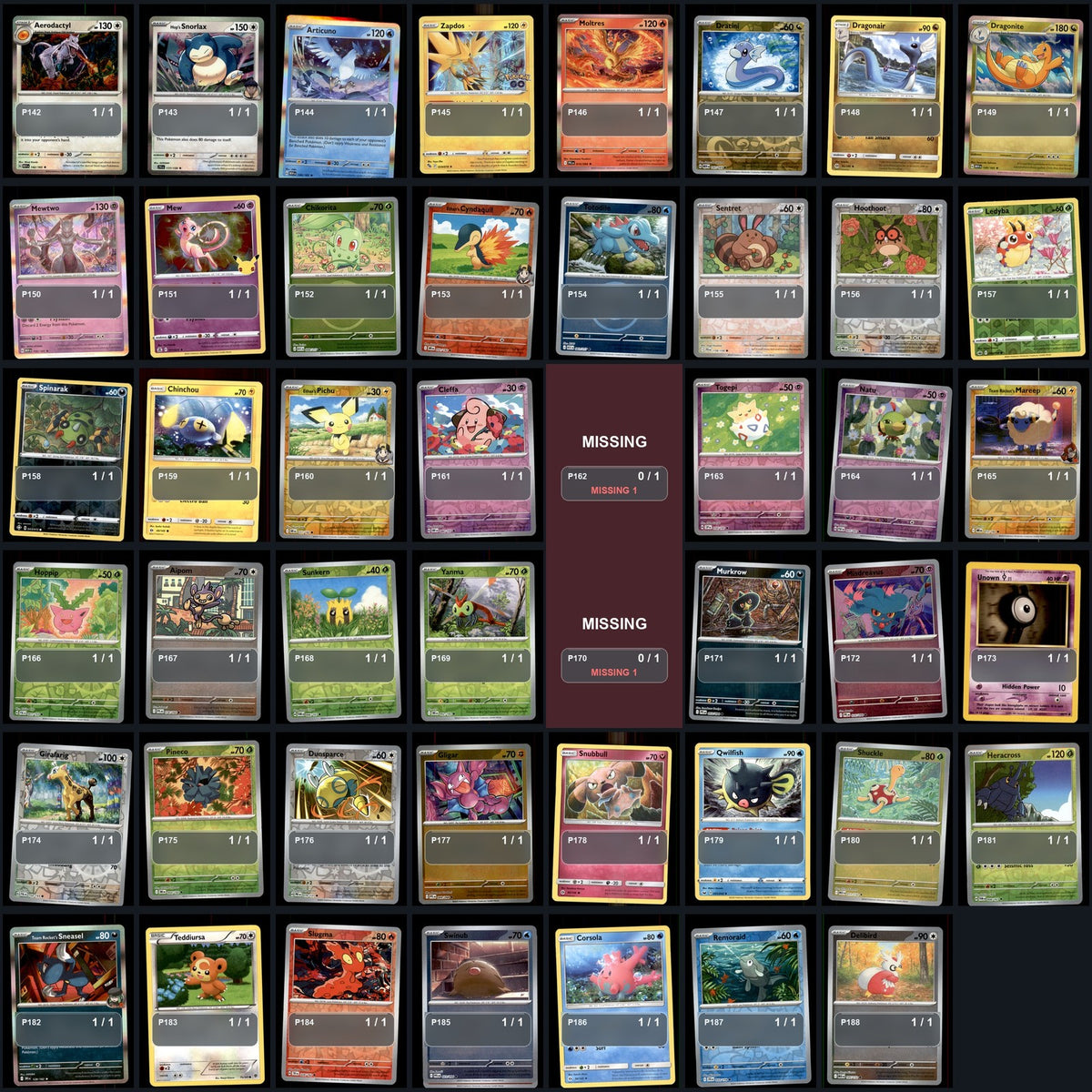 Pokemon TCG Pokemon National Pokedex Set (Generations 1-9) 987 Cards Collection