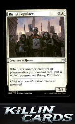 Rising Populace 29 Magic C War of the Spark Card NM