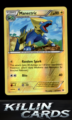 Reverse Holofoil Manectric 25/108 Pokemon Uncommon XY - Roaring Skies Card NM