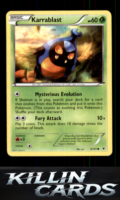 Karrablast 8/101 Pokemon Common Noble Victories Card LP