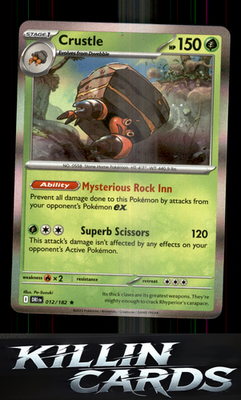 Crustle - 012/182 012/182 Pokemon Rare SV10: Destined Rivals Card NM