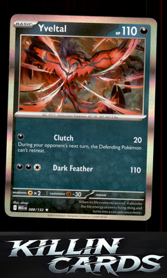 Yveltal 088/132 Pokemon Rare ME01: Mega Evolution Card NM