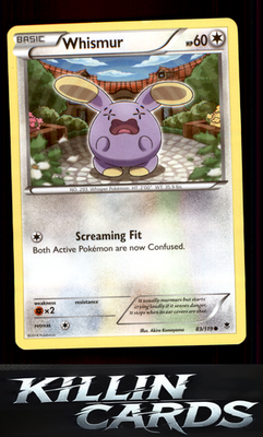 Whismur 83/119 Pokemon Common XY - Phantom Forces Card NM