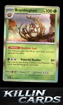 Brambleghast 021/162 Pokemon Rare SV05: Temporal Forces Card NM