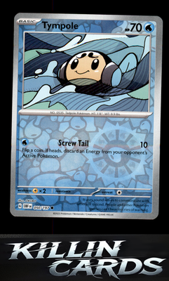 Reverse Holofoil Tympole 050/197 Pokemon Common SV03: Obsidian Flames Card NM